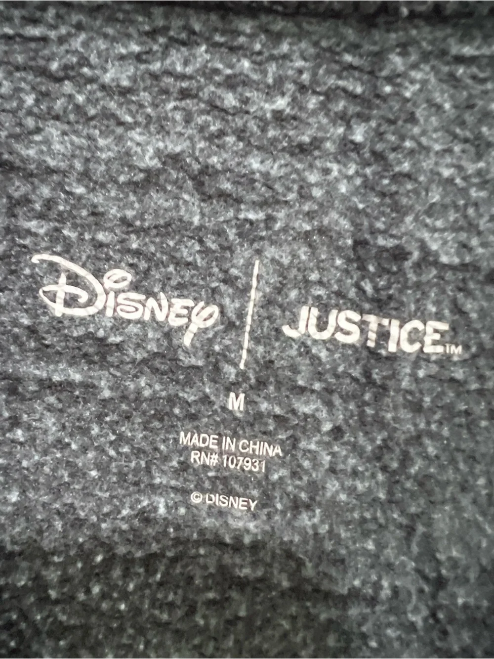 Justice Black Mickey Mouse Pullover Sweatshirt